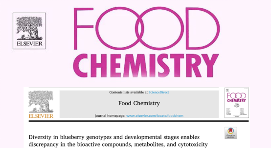 A new study on bioactivity of Blueberry by Food Chemistry
